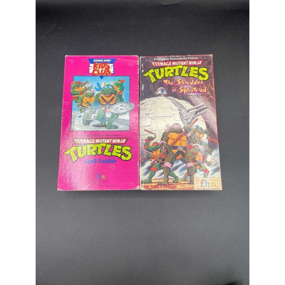 Teenage Mutant Ninja Turtles TMNT VHS Tapes Lot April Foolish Shredder Splinter